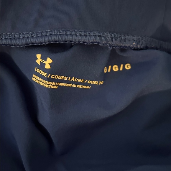 Lot of 3 pair Under Armour shorts.
Navy/Maroon/Blue
Like new condition.No flaws - Picture 7 of 7